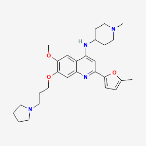 molecular formula C28H38N4O3 B606737 CM-272 CAS No. 1846570-31-7