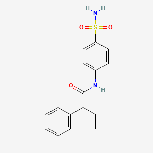 molecular formula C16H18N2O3S B6067419 2-phenyl-N-(4-sulfamoylphenyl)butanamide 