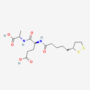 molecular formula C16H26N2O6S2 B606752 (R)-Lip-L-glu-L-ala-OH CAS No. 910627-26-8