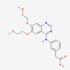 2-(3-((6,7-Bis(2-methoxyethoxy)quinazolin-4-yl)amino)phenyl)acetic acid