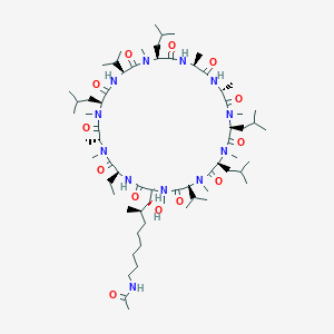 molecular formula C67H122N12O13 B606818 Rencofilstat CAS No. 1383420-08-3