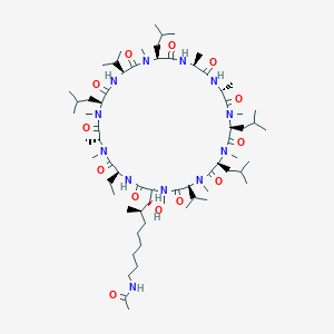 molecular formula C67H122N12O13 B606818 Unii-M3H4D91AY5 CAS No. 1383420-08-3