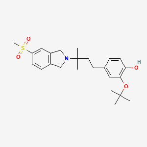 molecular formula C24H33NO4S B606824 Zervimesine CAS No. 1802632-22-9