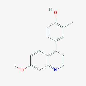 2-Methyl-4-(7-methoxy-4-quinolinyl)phenol