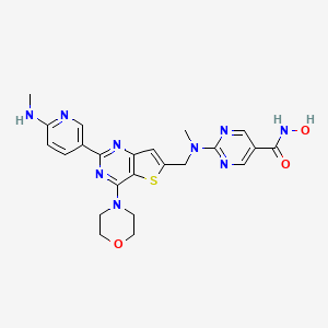 molecular formula C23H25N9O3S B606836 Ifupinostat CAS No. 1235449-52-1