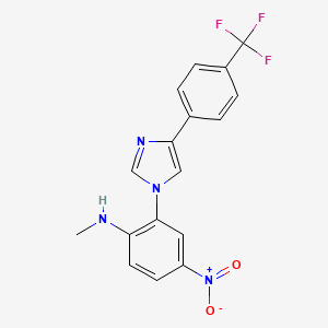 molecular formula C17H13F3N4O2 B606837 CU-T12-9 