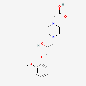 1-Piperazineacetic acid, 4-(2-hydroxy-3-(2-methoxyphenoxy)propyl)-