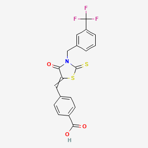 molecular formula C19H12F3NO3S2 B606855 CY-09 