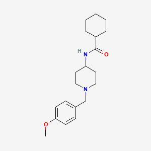 molecular formula C20H30N2O2 B6068601 N-[1-(4-methoxybenzyl)piperidin-4-yl]cyclohexanecarboxamide 