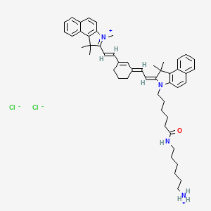molecular formula C51H64Cl2N4O B606873 Cyanine7.5 amine CAS No. 2104005-17-4