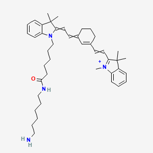 molecular formula C43H60Cl2N4O B606876 Cyanine7 amine CAS No. 1650635-41-8