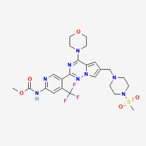 molecular formula C24H29F3N8O5S B606895 CYH33 CAS No. 1494684-28-4