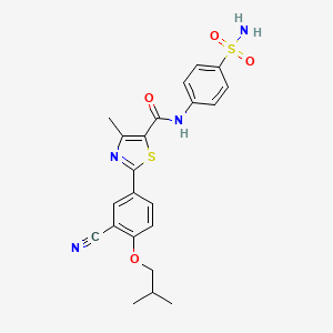 molecular formula C22H22N4O4S2 B606902 CypD-IN-5 