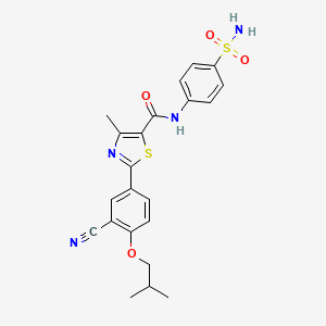 molecular formula C22H22N4O4S2 B606902 CypD inhibitor C-9 CAS No. 1572646-93-5