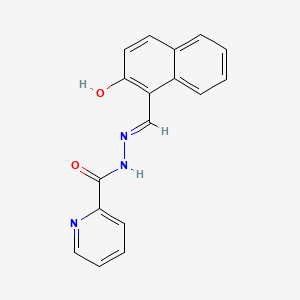 molecular formula C17H13N3O2 B6069171 N'-[(E)-(2-hydroxynaphthalen-1-yl)methylidene]pyridine-2-carbohydrazide 