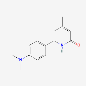 molecular formula C14H16N2O B606921 6-[4-(dimethylamino)phenyl]-4-methyl-1H-pyridin-2-one CAS No. 1675245-09-6