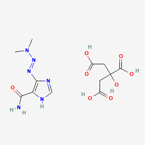 molecular formula C12H18N6O8 B606922 Dacarbazine citrate CAS No. 64038-56-8