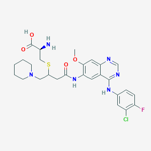 molecular formula C27H32ClFN6O4S B606926 Dacomitinib metabolite M2 CAS No. 1262034-38-7