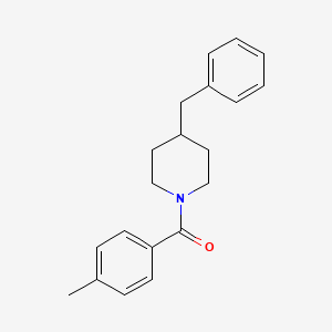 molecular formula C20H23NO B6069455 N-(4-Methylbenzoyl)-4-Benzylpiperidine 