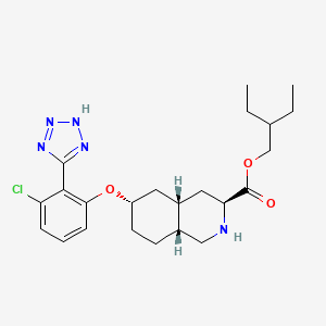 molecular formula C23H32ClN5O3 B606947 Dasolampanel Etibutil CAS No. 503291-52-9
