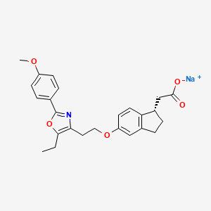 molecular formula C25H26NNaO5 B606950 DB-959 sodium CAS No. 1258076-66-2