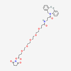 molecular formula C36H43N3O11 B606959 DBCO-NHCO-PEG5-NHS酯 CAS No. 1378531-80-6
