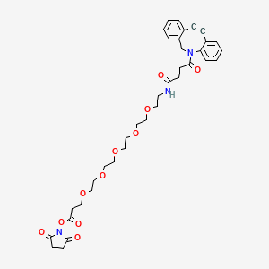 molecular formula C36H43N3O11 B606970 DBCO-PEG5-NHS ester 