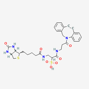 molecular formula C31H35N5O7S2 B606972 DBCO-Sulfo-Link-Biotin 