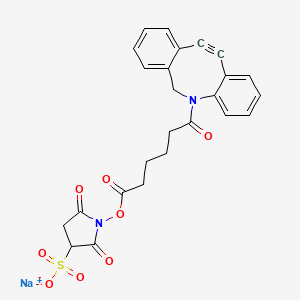 molecular formula C25H21N2NaO8S B606973 DBCO-Sulfo-NHS ester CAS No. 1400191-52-7