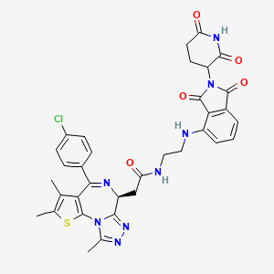 molecular formula C34H31ClN8O5S B606976 dBET57 CAS No. 1883863-52-2