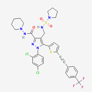 molecular formula C33H31Cl2F3N6O3S2 B606982 ABCB1-IN-1 CAS No. 1429239-98-4