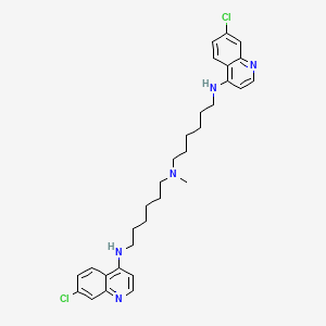 molecular formula C31H39Cl2N5 B606986 N-(7-chloroquinolin-4-yl)-N'-[6-[(7-chloroquinolin-4-yl)amino]hexyl]-N'-methylhexane-1,6-diamine CAS No. 1872387-43-3