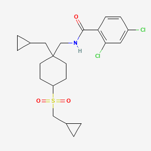 molecular formula C22H29Cl2NO3S B606988 DCCCyB 