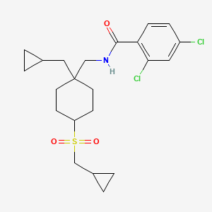 molecular formula C22H29Cl2NO3S B606988 DCCCyB CAS No. 1236046-15-3