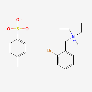 molecular formula C19H26BrNO3S B606992 溴化(邻甲苯基)二乙基甲基铵对甲苯磺酸盐 CAS No. 73-80-3