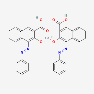 molecular formula C17H12CaN2O3 B606993 Brilliant lake red R calcium salt CAS No. 6371-76-2