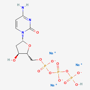 molecular formula C9H16N3O13P3 B606995 2'-Deoxycytidine-5'-triphosphate trisodium salt CAS No. 109909-44-6