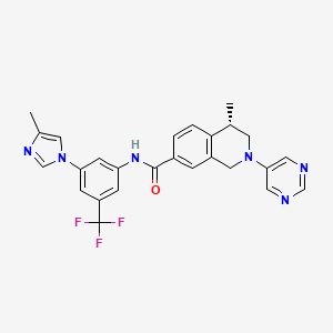 molecular formula C26H23F3N6O B607016 DDR-TRK-1 CAS No. 1912357-12-0