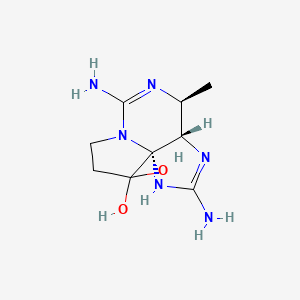 molecular formula C9H16N6O2 B607033 Decarbamoyloxysaxitoxin CAS No. 143084-69-9
