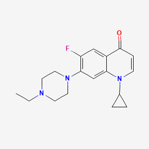 molecular formula C18H22FN3O B607035 脱羧恩诺沙星 CAS No. 131775-99-0