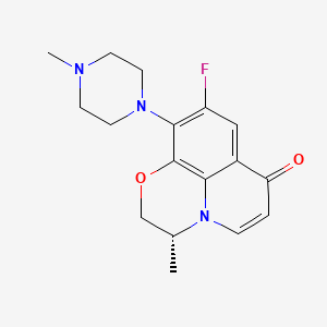 molecular formula C17H20FN3O2 B607037 去羧氧氟沙星，(R)- CAS No. 178964-52-8