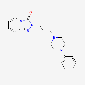 molecular formula C19H23N5O B607039 Dechloro Trazodone CAS No. 62337-66-0