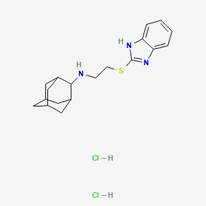 molecular formula C19H27Cl2N3S B6070426 N-[2-(1H-benzimidazol-2-ylsulfanyl)ethyl]adamantan-2-amine;dihydrochloride 