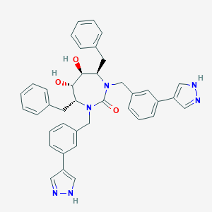 (4R,5S,6S,7R)-4,7-dibenzyl-5,6-dihydroxy-1,3-bis[[3-(1H-pyrazol-4-yl)phenyl]methyl]-1,3-diazepan-2-one