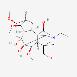 molecular formula C25H41NO7 B607053 Delsoline CAS No. 509-18-2