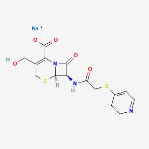 molecular formula C15H14N3NaO5S2 B607064 Desacetylcephapirin sodium CAS No. 104557-24-6