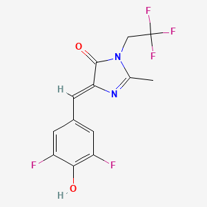 molecular formula C13H9F5N2O2 B607085 Dfhbi 1T 