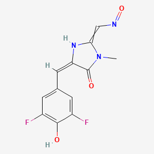 B607086 (5E)-5-[(3,5-difluoro-4-hydroxyphenyl)methylidene]-3-methyl-2-(nitrosomethylidene)imidazolidin-4-one CAS No. 1420815-34-4