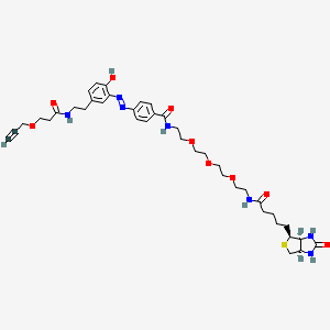 molecular formula C39H53N7O9S B607103 Diazo Biotin-PEG3-Alkyne 