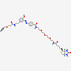 molecular formula C39H53N7O9S B607103 Diazo Biotin-PEG3-Alkyne CAS No. 1884349-58-9